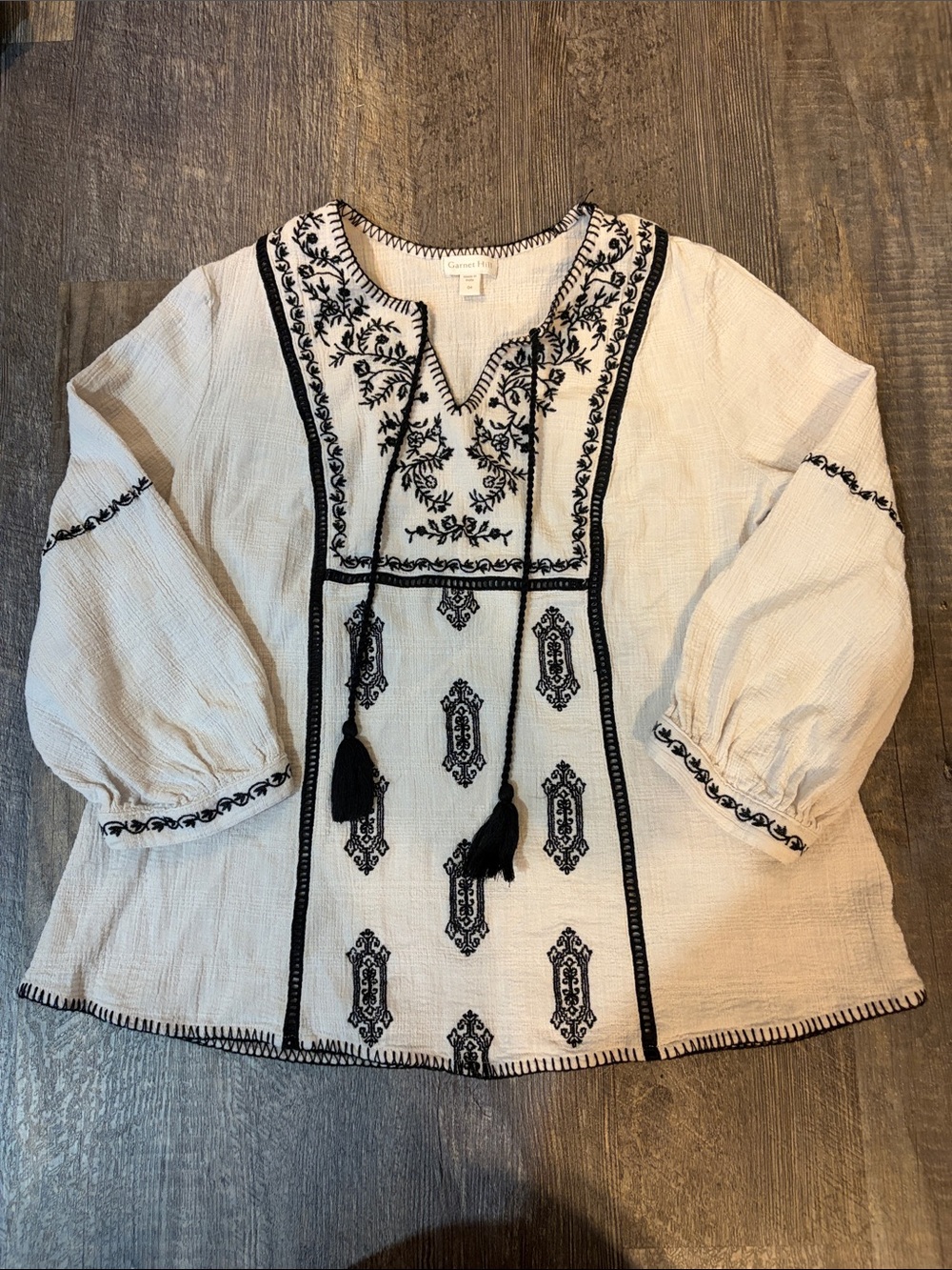 Women’s Embroidered Peasant Top